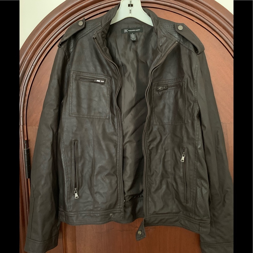 INC International Concepts leather jacket